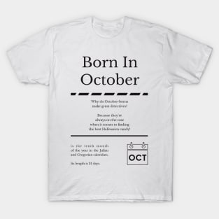 Born in October T-Shirt